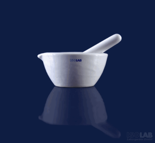 Mortero de porcelana 130 MM (400ML) - ISOLAB 038.02.130