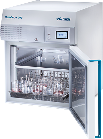 Incubadora de crecimiento de convección natural y forzada de 150 litros, marca Hettich modelo HETTCUBE 200, cod. 62000