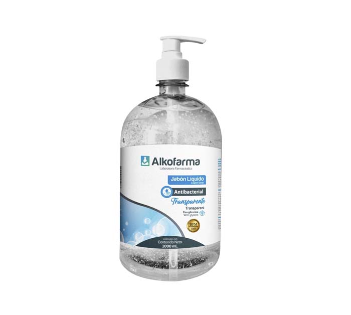 Jabón Líquido Antibacterial Neutro Alkofarma 1L
