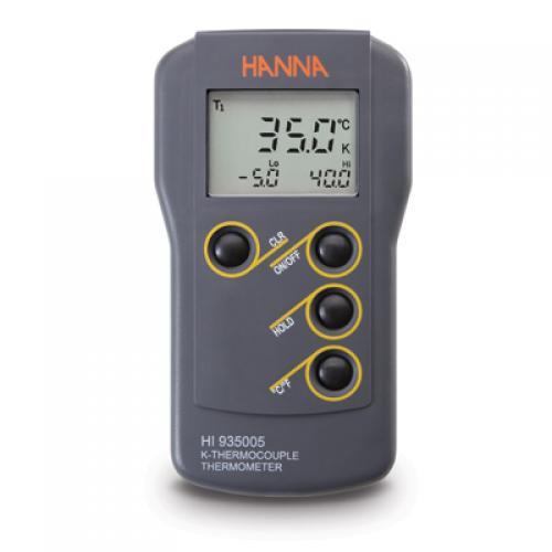 Termómetro de termopar tipo K con capacidad de apagado automático Hanna HI935005