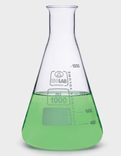 MATRAZ DE VIDRIO BORO 3,3 X 500 ML - ISOLAB ALEMAN