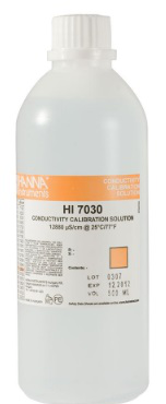 Estándar de conductividad de 12880 μS / cm (botella de 500 ml) Hanna Instruments HI7030L