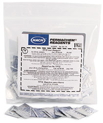 Almohadas de polvo de reactivo de hierro FerroVer®, 10 ml, paquete/100 Hach 2105769