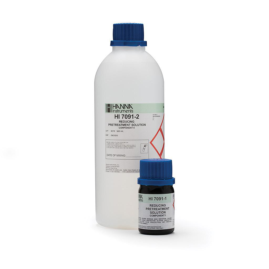 Solución de reducción de tratamiento previo para electrodos de ORP (500 ml) marca Hanna codigo HI7091L