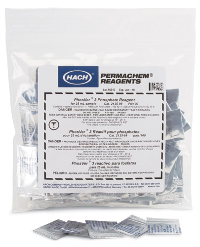 Almohadas en polvo de ácido ascórbico, 100/paquete Hach 1457799