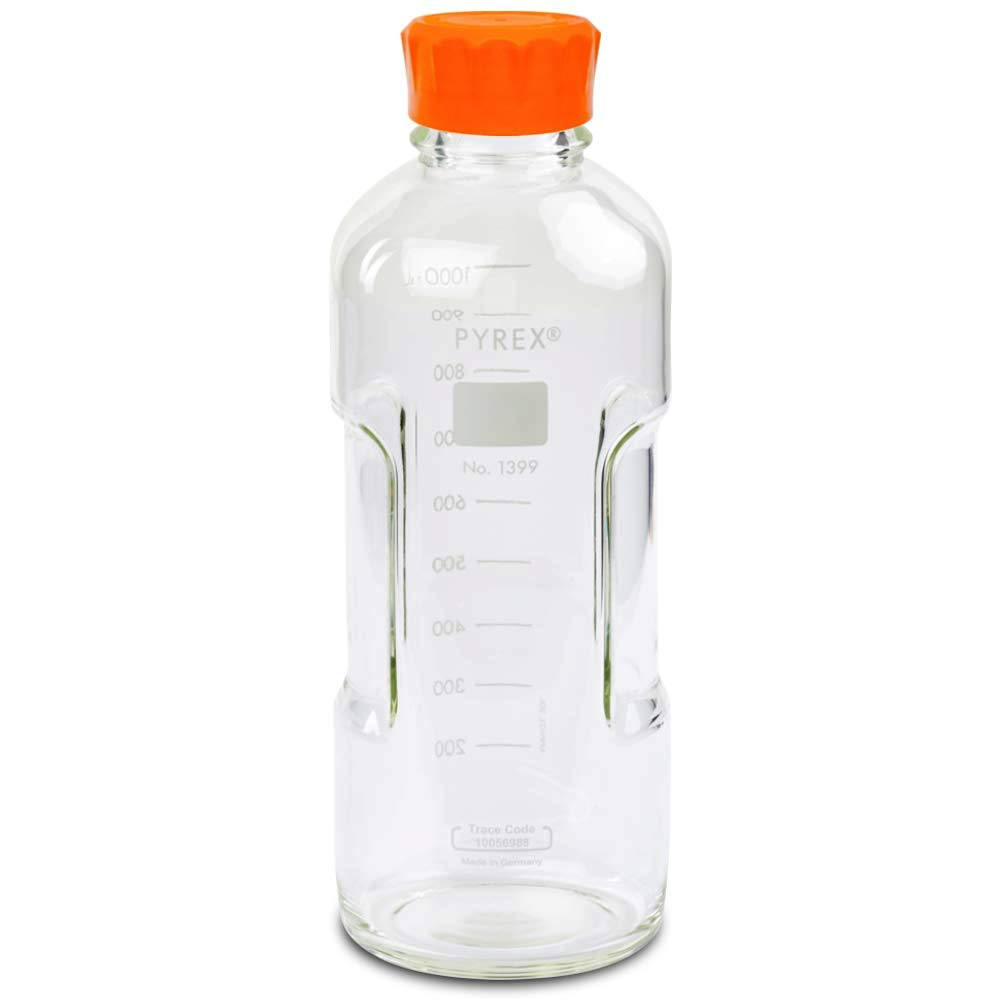 Botellas de almacenamiento de medios redondos PYREX ™ Slim Line x 250 ml