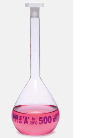 FIOLA DE VIDRIO AFORADA CLASE "A" NS 10/19 X 10 ML - ISOLAB ALEMAN - 013.01.010