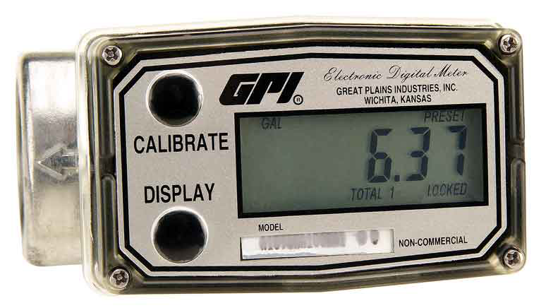 FLUJOMETRO DIGITAL – ALUMINIO (1"NPT HEMBRA) MARCA GPI- A109GMA100NA1