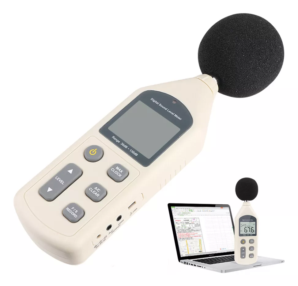 Sonómetro Medidor De Sonido Digital Tipo Gm1356 30- 130db