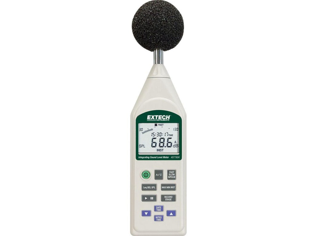 Medidores de Nivel de Sonido (Sonómetro) Extech 407780A-NIST