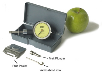 Penetrómetro de Frutas Wagner FT10, capacidad 5 kgf x 50 gf con accesorios