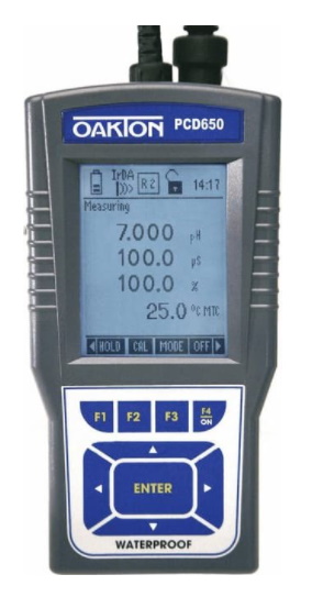 MEDIDOR Y SONDAS MULTIPARAMÉTRICAS RESISTENTES AL AGUA OAKTON PCD 650 OAKTON WD-35434-00