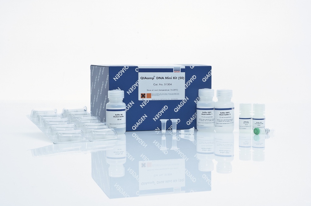 Mini kit de ADN QIAamp (50) Qiagen 51304