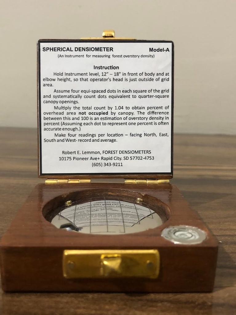 Densiómetro de corona esférica convexa