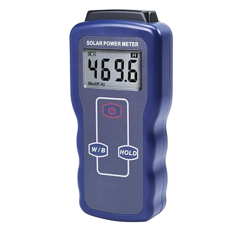 Medidor de energía solar, instrumento de medición de prueba de radiación de luz solar Akozon B07H2CR6Z3