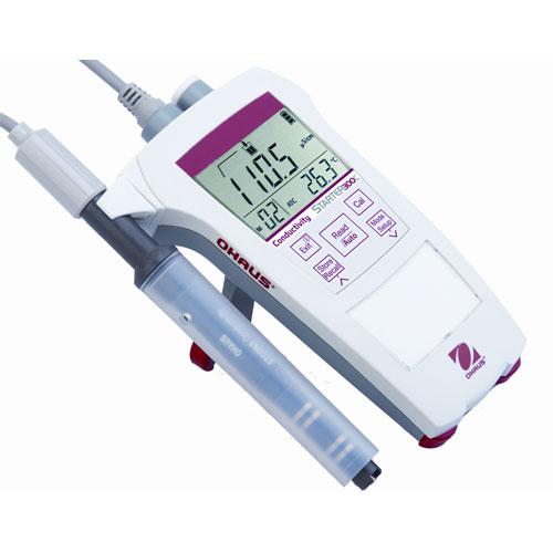 Medidor portátil de análisis de conductividad del agua Ohaus ST300C