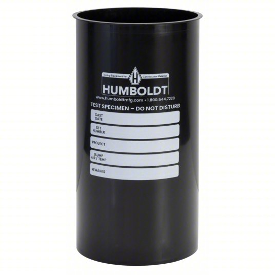 Molde cilíndrico de plástico, 30,5 cm de altura total, 15,2 cm de diámetro total, paquete de 36 Humboldt  H-3041B