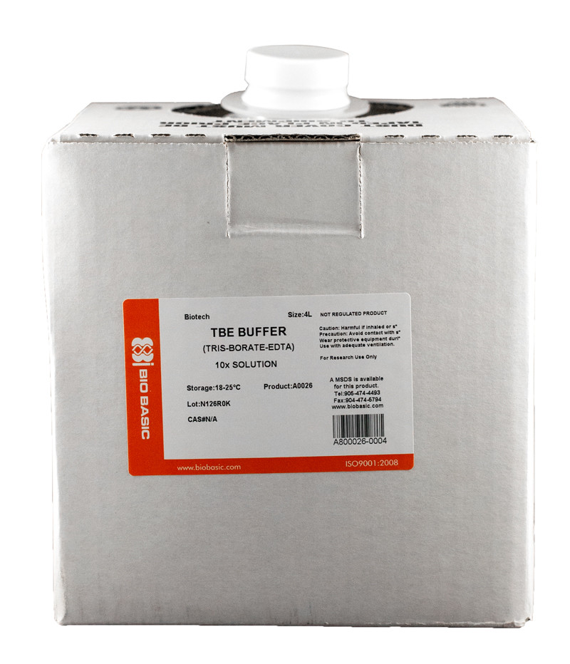 Tampón TBE (Tris-Borato-EDTA), Solución 10X | Biobasic A0026