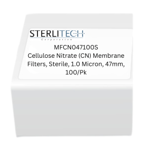 Filtros de membrana de nitrato de celulosa (CN), estériles, 1,0 micras, 47 mm, 100 unidades/paquete