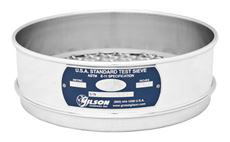 Tamiz de 8" acero inoxidable altura completa Nº 500 (25um) / Gilson / V8SF # 500