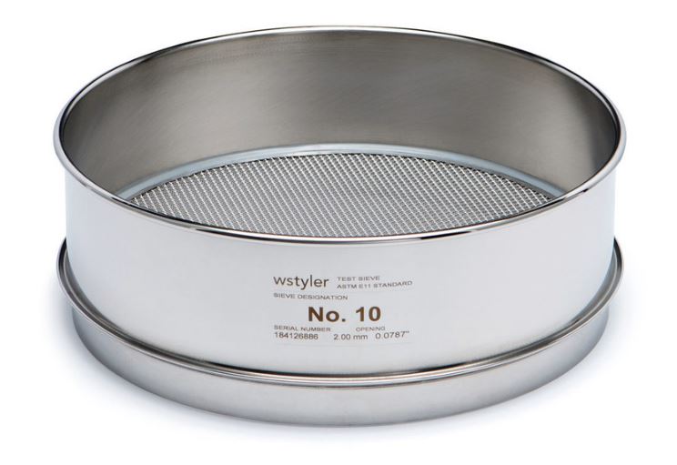 Tamiz No. 6, 3.35 mm, 8" Full Height inoxidable W.S. Tyler 5191