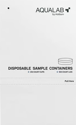 Fondos para vasos de muestra AQUALAB, caja de 250 para Pawkit