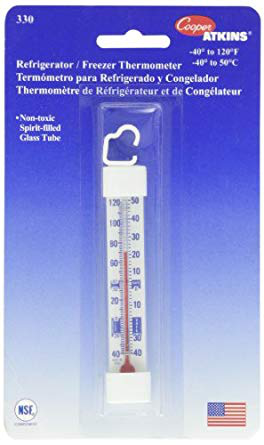 Termómetro vertical para refrigerador/congelador