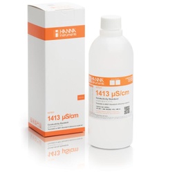 Estándar de conductividad de 1413 μS / cm (botella de 500 ml) Hanna Instruments HI7031L / C