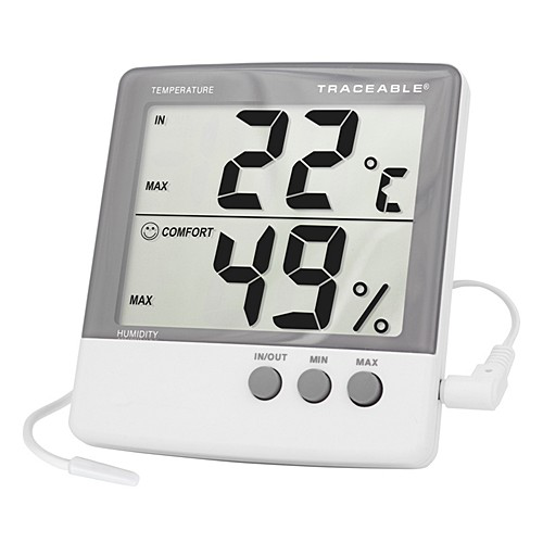 Medidor de Temperatura y Humedad Ambiental Digital Portátil