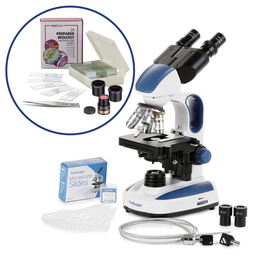 40X-1000X Plan Infinity Microscopio compuesto con iluminación Koehler LED y quintuple de pieza Amscope T670Q-PL (copiar)