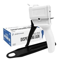 Pistola de material de impresión dental de 1.7 fl oz, pistola dispensadora de cartucho de mezcla de impresión AB 1:1/2:1 PlastCare USA