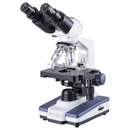 Microscopio binocular LED B120 con aumento de 40X-2000X con cabezal Siedentopf, cámara con montura C USB 3.0 de 10 MP  Amscope B120B-10M3