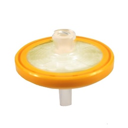 PVDF Hidrófilo Millex-HV Unidad de filtro de jeringa estéril, 0.45 micras, 1.299 in de diámetro, amarillo (paquete de 50) Millipore SLHV033RS
