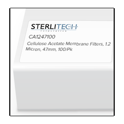 Filtros de membrana de acetato de celulosa, 1,2 micras, 47 mm, 100 uds/paquete Sterlitech CA1247100