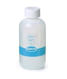 Solución estándar de conductividad Hach, 147 µS/cm, KCl, 250 mL