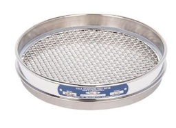 Tamiz de 8 pulgadas de acero inoxidable, altura media, malla N.º4  Marca: Gilson Modelo: V8SH #4