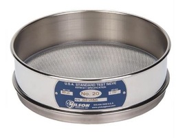Tamiz de 8 pulgadas de acero inoxidable, altura media, malla número 20 Marca: Gilson Modelo: V8SH número 20