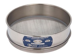 Tamiz de 8 pulgadas de acero inoxidable, altura media, malla número 40 Marca: Gilson Modelo: V8SH número 40